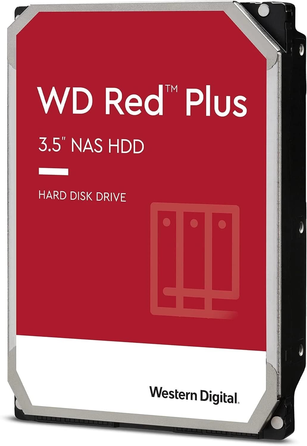 وحدة تخزين WD أحمر Plus 6TB NAS Internal Hard Drive, 3.5-Inch HDD, 5400RPM, SATA 6Gb/s, CMR Technology, 256MB Cache, NAS Optimized Storage, Model WD60EFPX