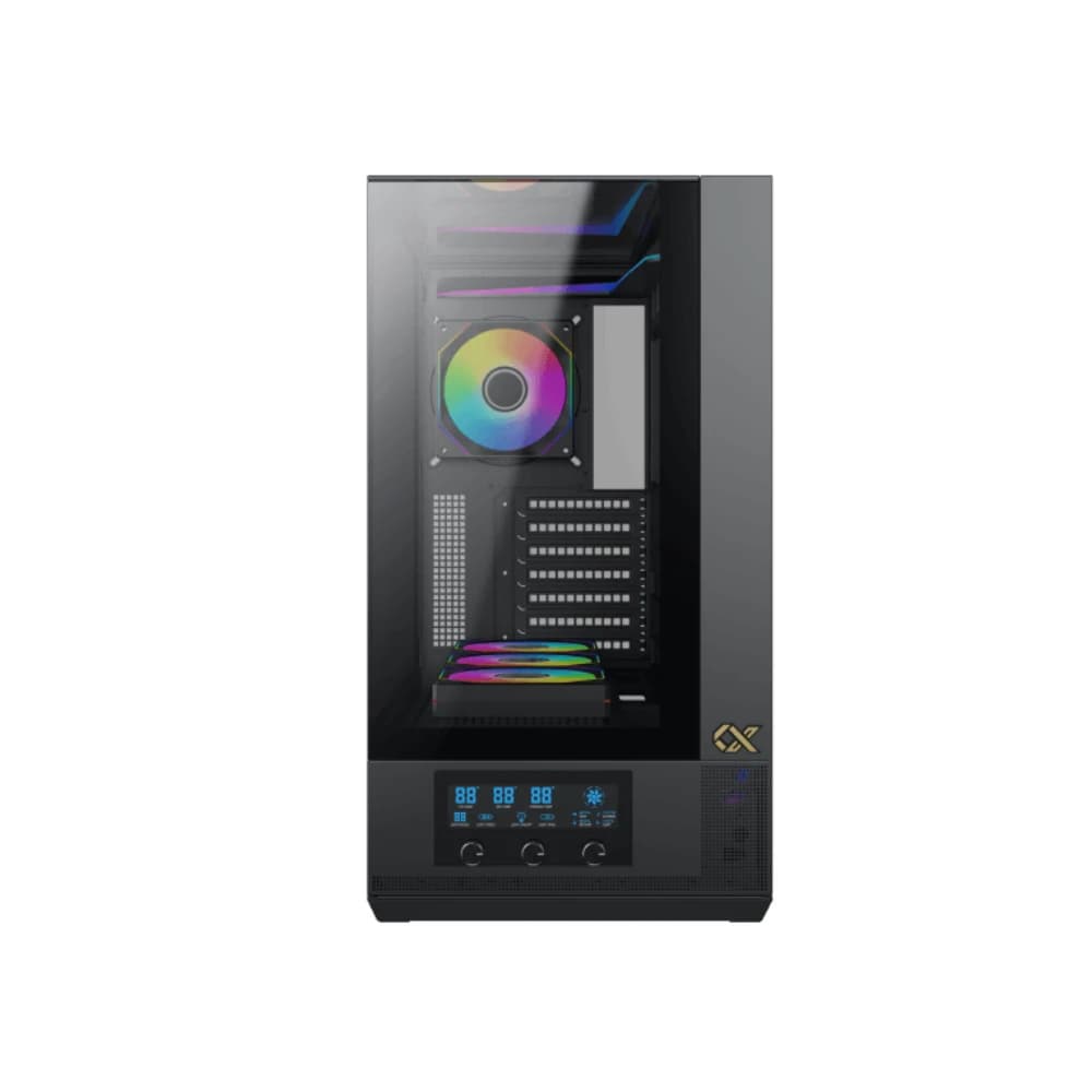 كيس كمبيوتر XIGMATEK VISION – E-ATX متوسط الحجم PC Case – أسود