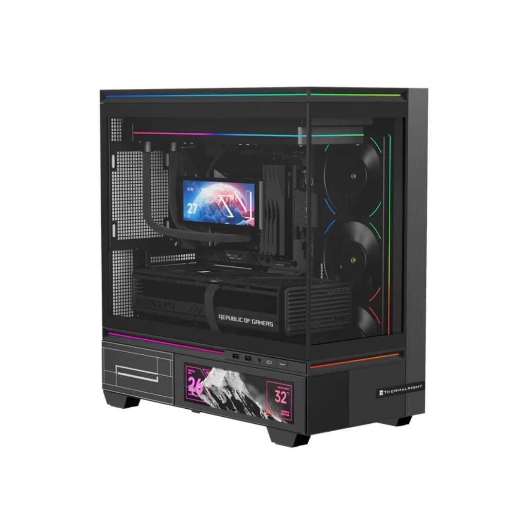 كيس كمبيوتر Thermalright M-ATX TL-M10 VISION – أسود