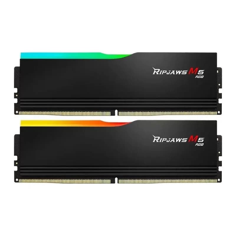 ذاكرة RAM G.SKILL Ripjaws M5 RGB 32GB (2x16GB) DDR5 6000MHz CL36 مكتبي Memory – أسود