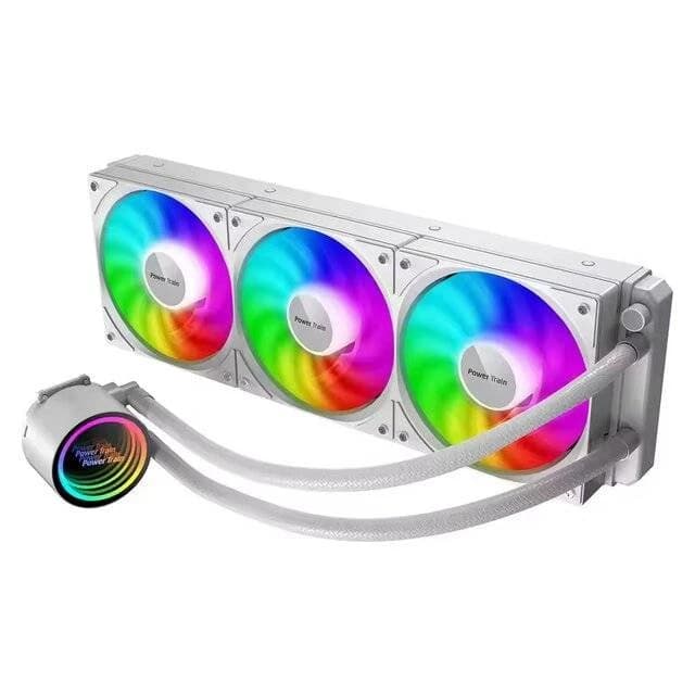 تبريد Power Train DL-360A RGB Liquid Cooled Radiator (أبيض)