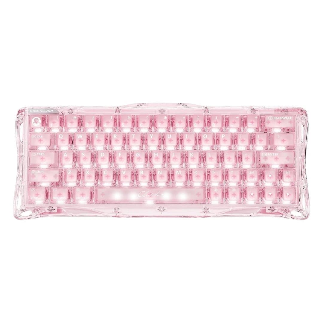 لوحة مفاتيح GravaStar Mercury V60 Hall Effect Crystal Rose