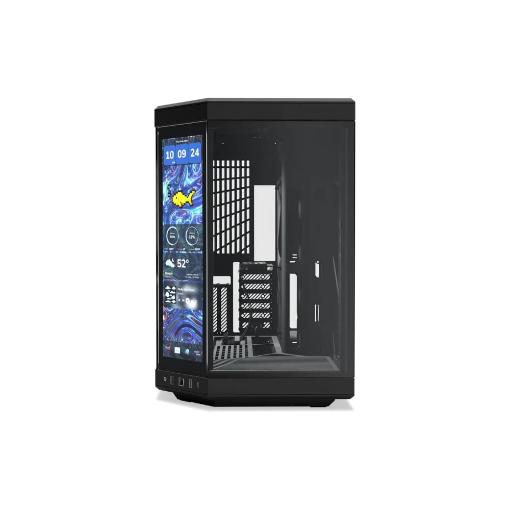 كيس كمبيوتر HYTE Y70 Touch Infinite ATX متوسط الحجم Case – أسود