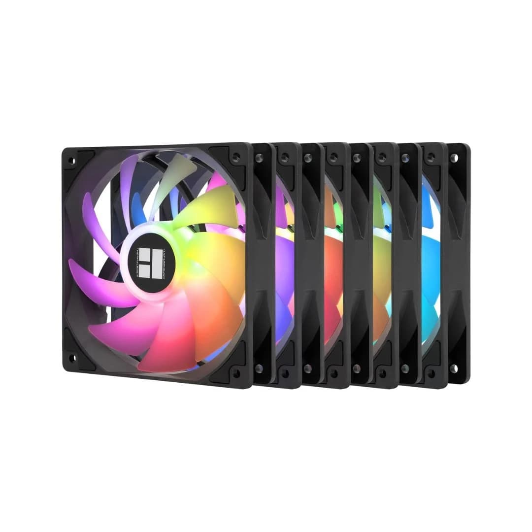 تبريد Thermalright TL-C12C-S X5 مروحة Kit 120mm 5 مروحة ARGB – أسود