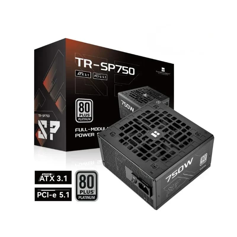 مزود طاقة Thermalright TR-SP750W 750W 80+ Platinum ATX 3.1 Full-Modular – أسود