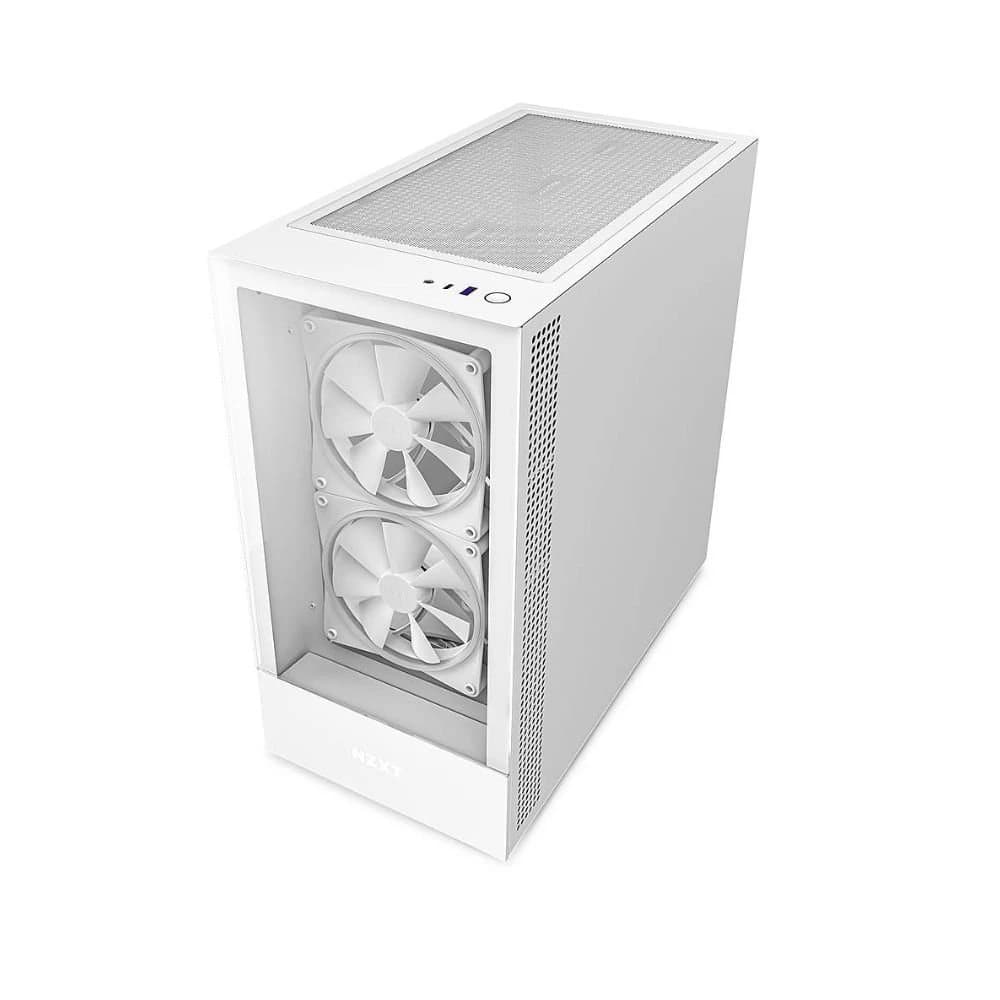 كيس كمبيوتر NZXT H5 ELITE (2023) ATX متوسط الحجم Case – أبيض