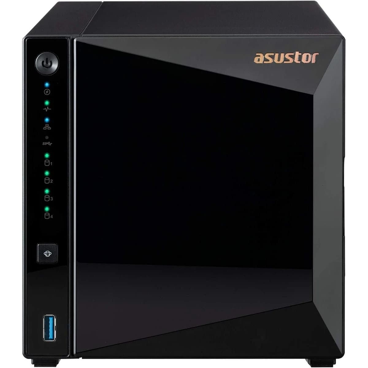 وحدة تخزين Asustor Drivestor AS3304T V2 NAS – 4-Bay Storage, Realtek Quad-Core 1.7GHz, 2GB DDR4, 2.5GbE, Diskless