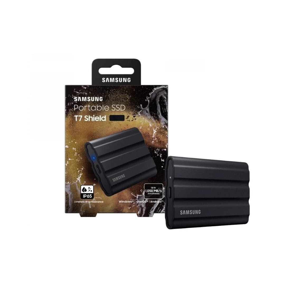 وحدة تخزين Samsung T7 Shield 4TB Portable External SSD, أسود MU-PE4T0S
