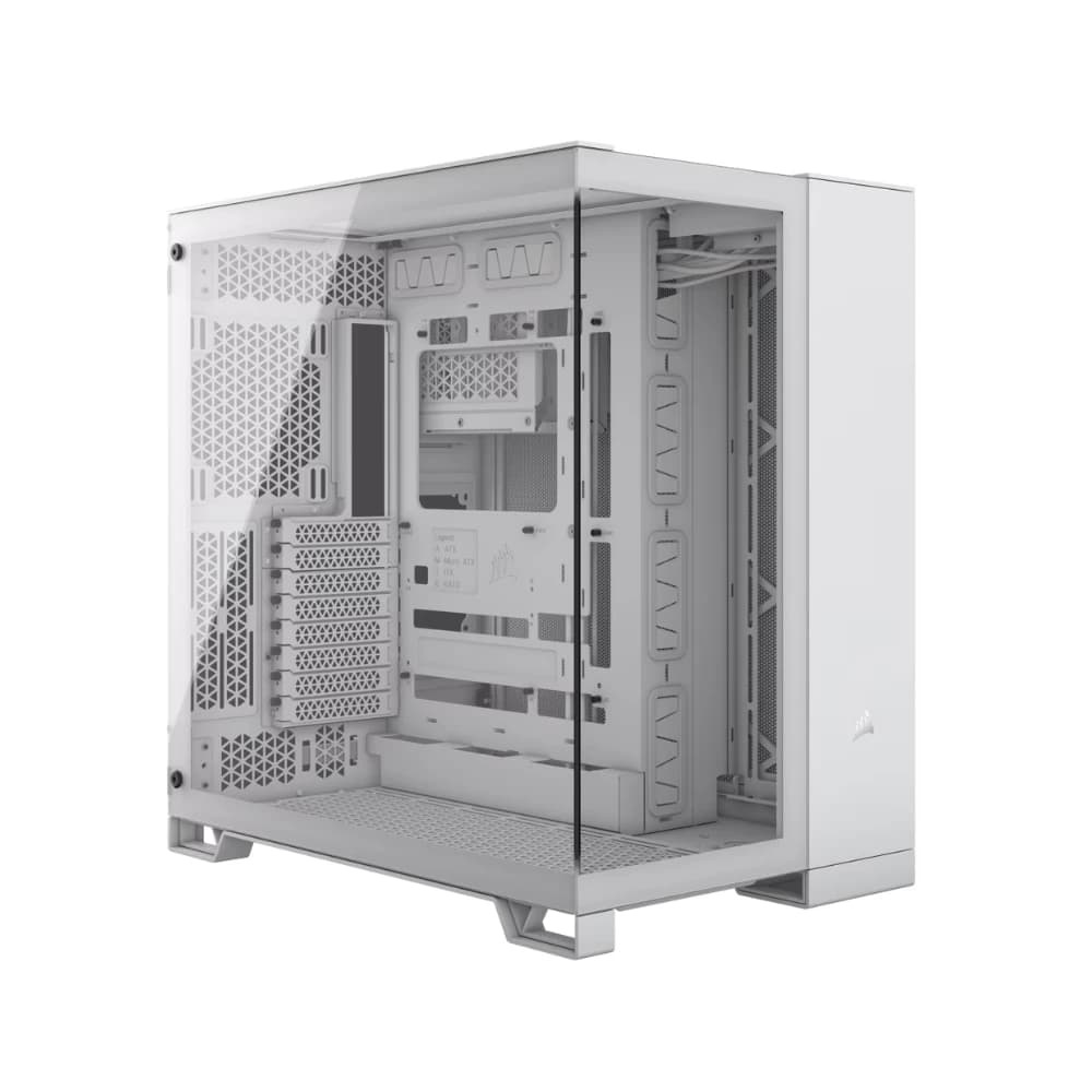 كيس كمبيوتر CORSAIR 6500X زجاج مقسّى MT CASE أبيض