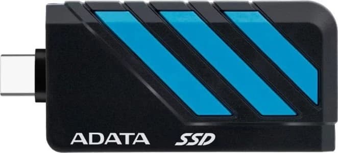 وحدة تخزين ADATA SC735 Portable External SSD – 2TB, Retractable USB-C, MIL-STD Drop Resistance — أزرق