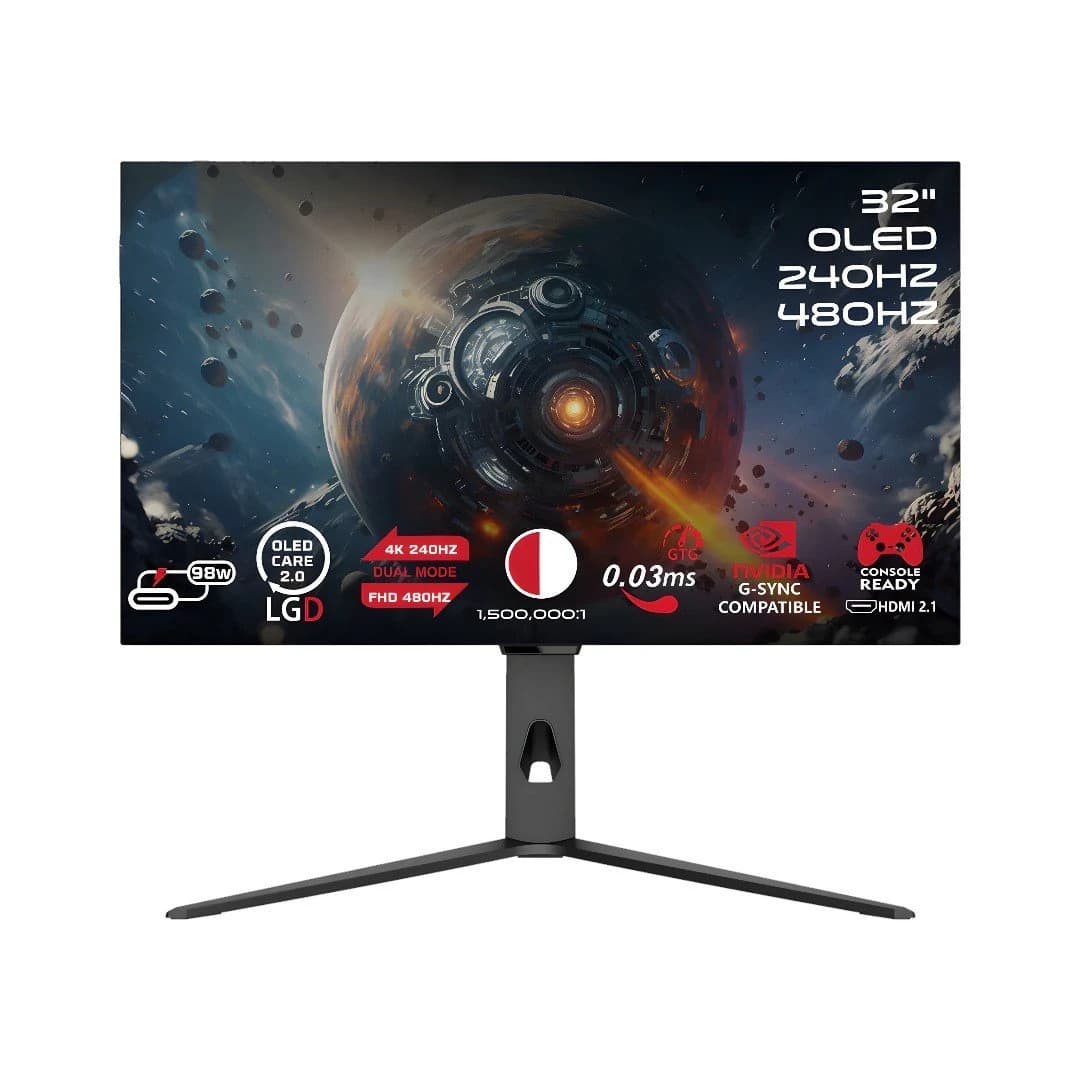 شاشة GAMEON 32In OLED 4K Dual-Mode 0.03Ms GO32OLED4K Signature X
