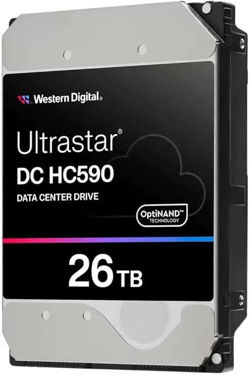 وحدة تخزين WD Ultrastar DC HC570 26TB Enterprise HDD, 3.5-Inch Internal Hard Drive, 7200RPM, SATA 6Gb/s, Data Center Storage, Model 0F65672