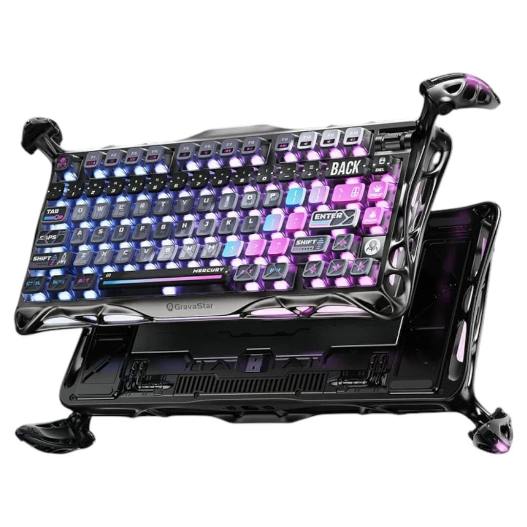لوحة مفاتيح GravaStar Mercury K1 Pro Special Edition – Cyberpunk عربي