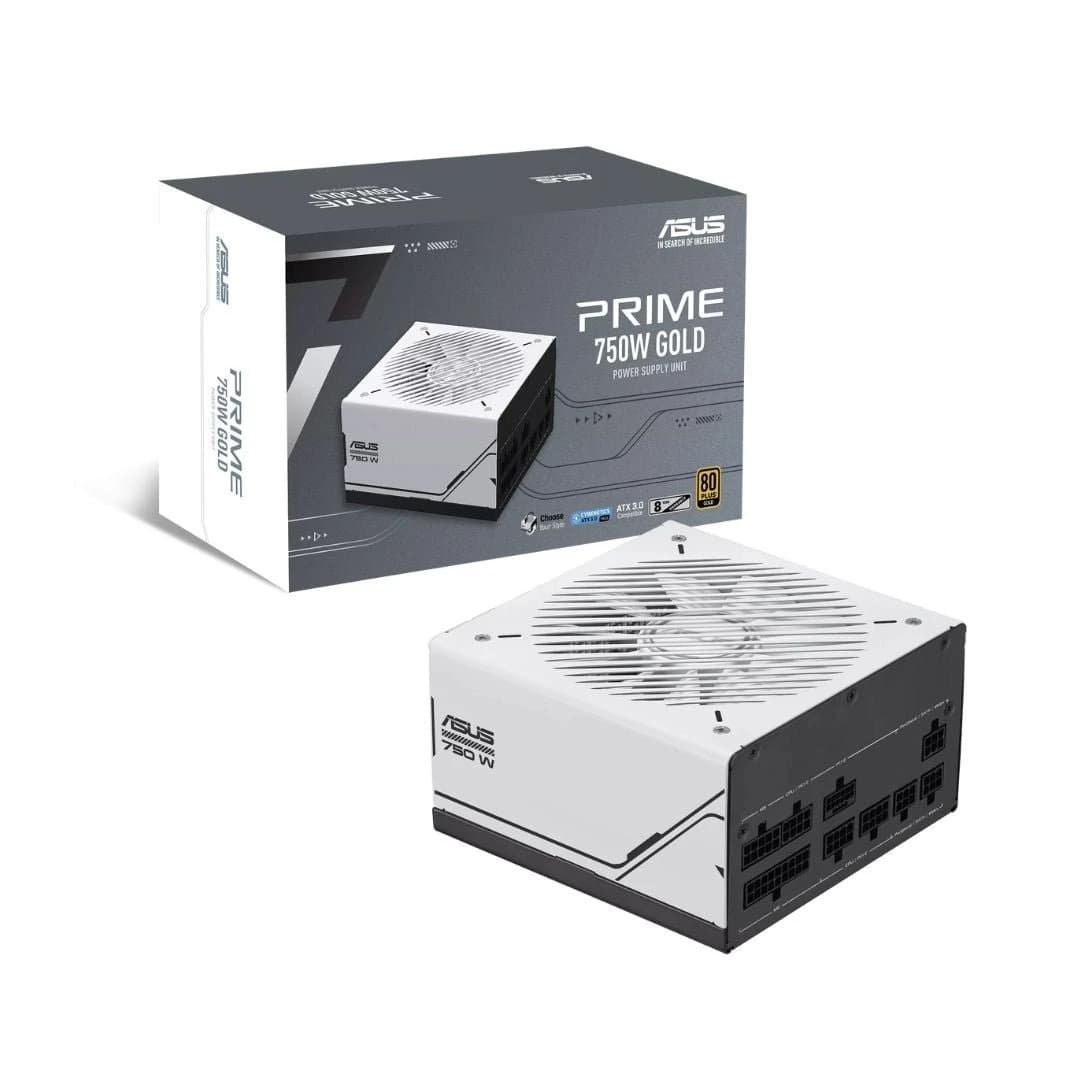 مزود طاقة ASUS Prime AP-750G – 750W 80+ Gold, قابل للفصل بالكامل, PCIe 5.0
