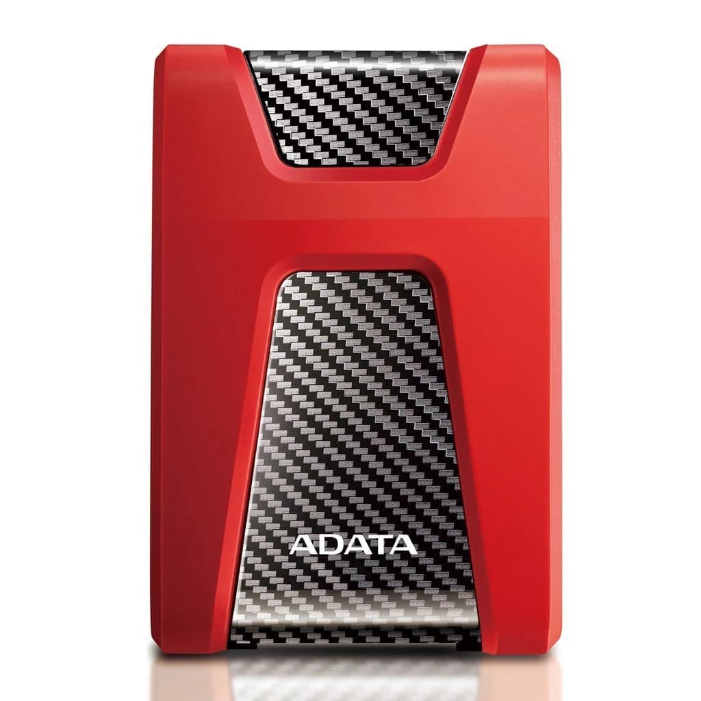 وحدة تخزين ADATA HD650 External Hard Drive USB 3.2 Durable Shockproof Scratch-Resistant Rugged Design – 2TB — أحمر