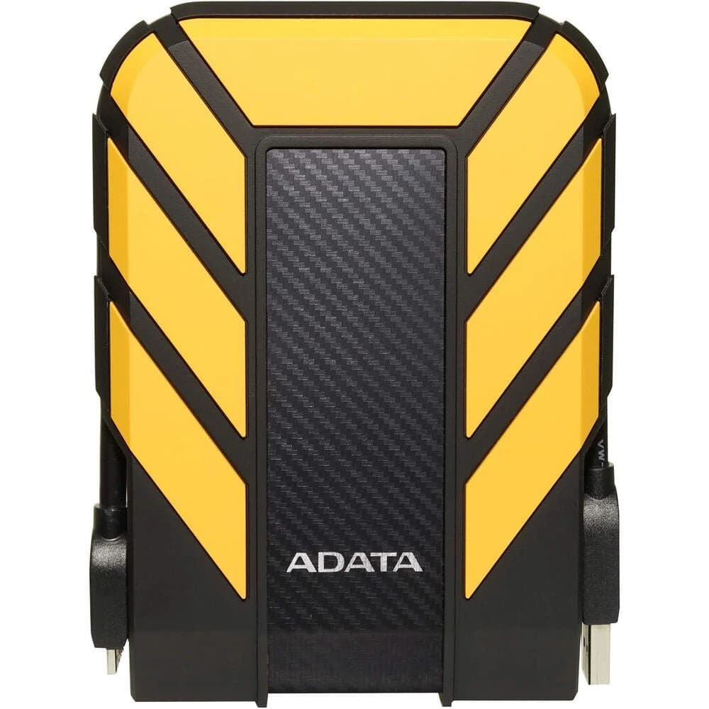 وحدة تخزين ADATA HD710 Pro External Hard Drive USB 3.2 Military-Grade Shockproof Waterproof Rugged Design – 2TB — أصفر
