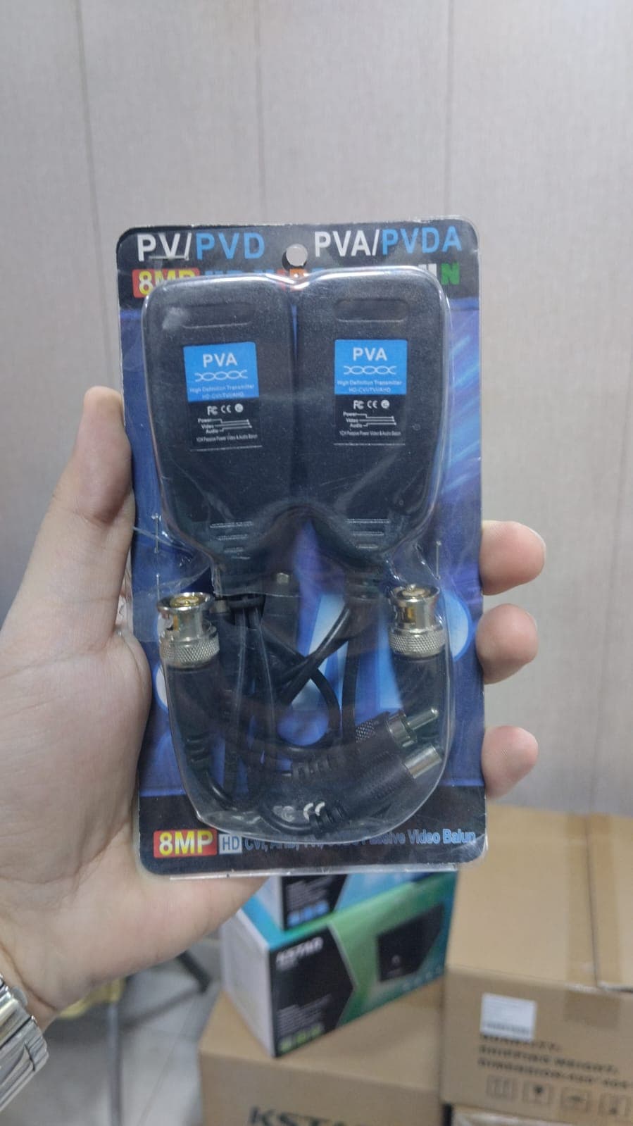 طقم Video Balun 8MP لكاميرات المراقبة AHD وTVI وCVI