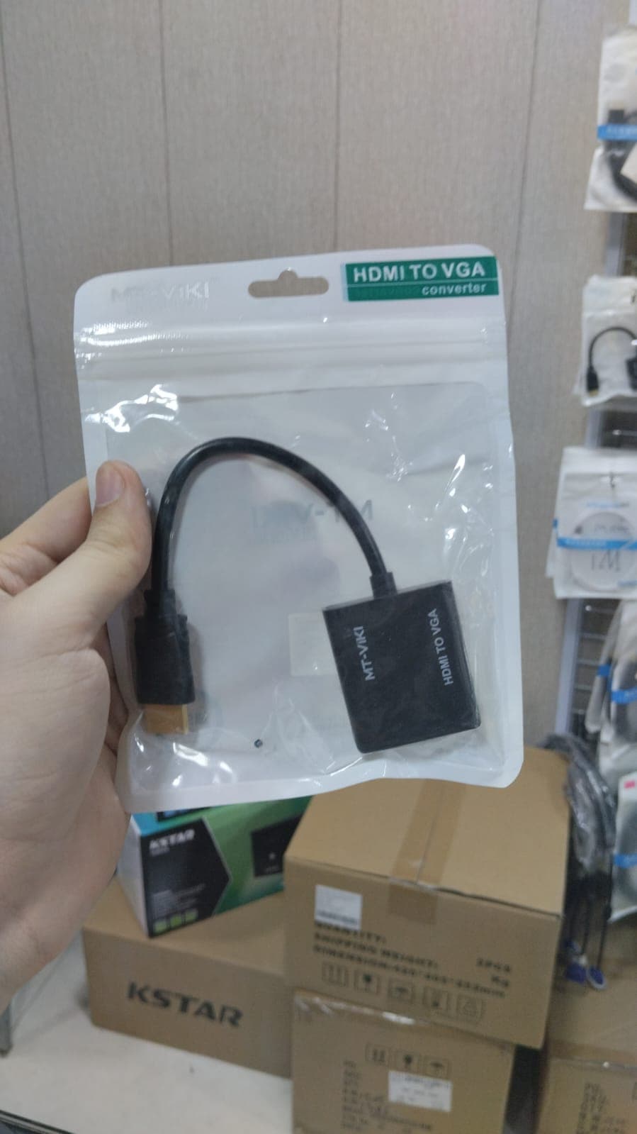 محول MT-VIKI HDMI إلى VGA للشاشات والبروجكتر