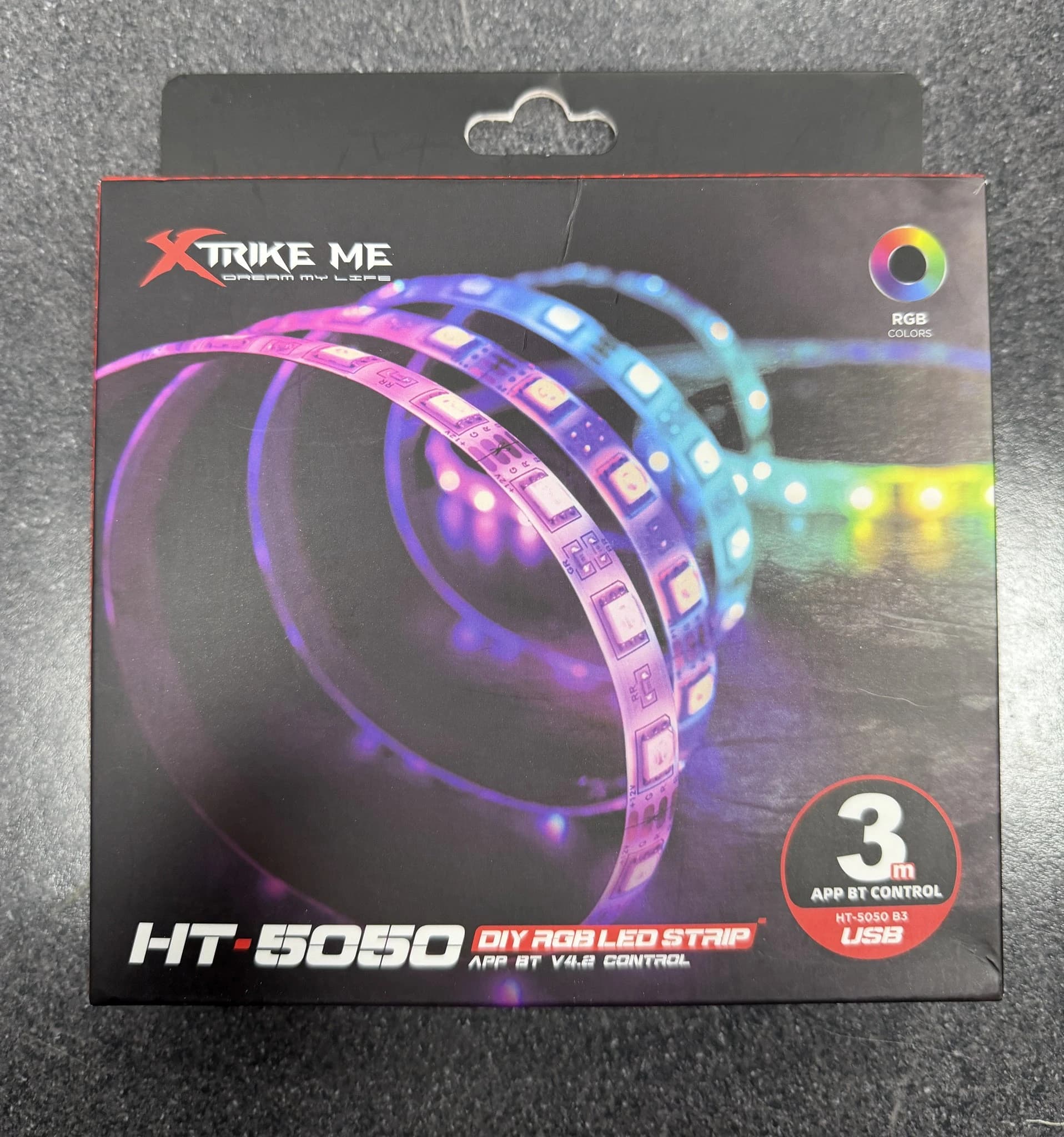 شريط إضاءة RGB Xtrike Me HT-5050 بطول 3 متر
