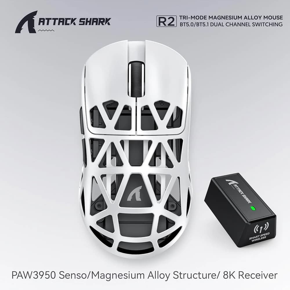 ماوس ألعاب Attack Shark R2 Magnesium PAW3950