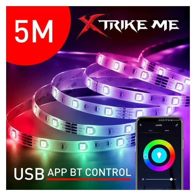 شريط إضاءة RGB Xtrike Me HT-5050 بطول 5 متر
