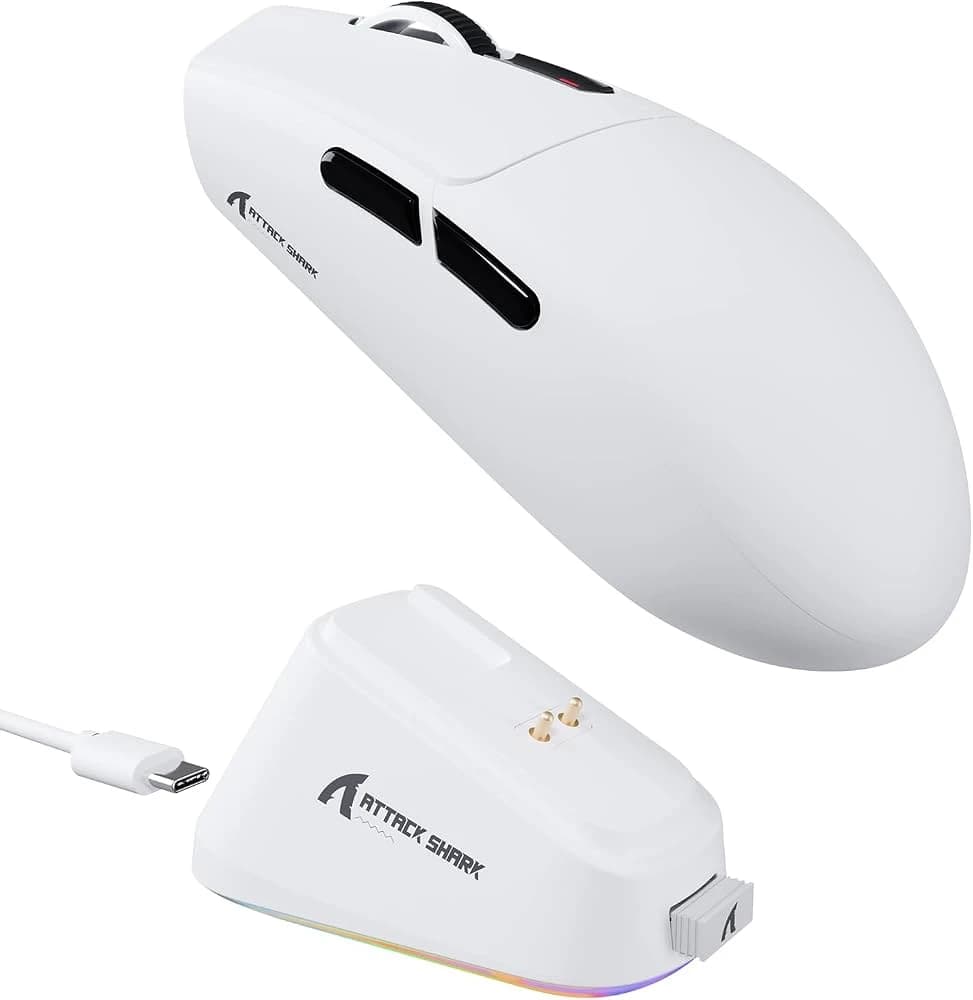 ماوس ألعاب لاسلكي Attack Shark G3 Pro مع قاعدة شحن