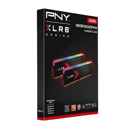 PNY XLR8 RGB 16GB (1x16GB) DDR5 CL30 6000MHz Black