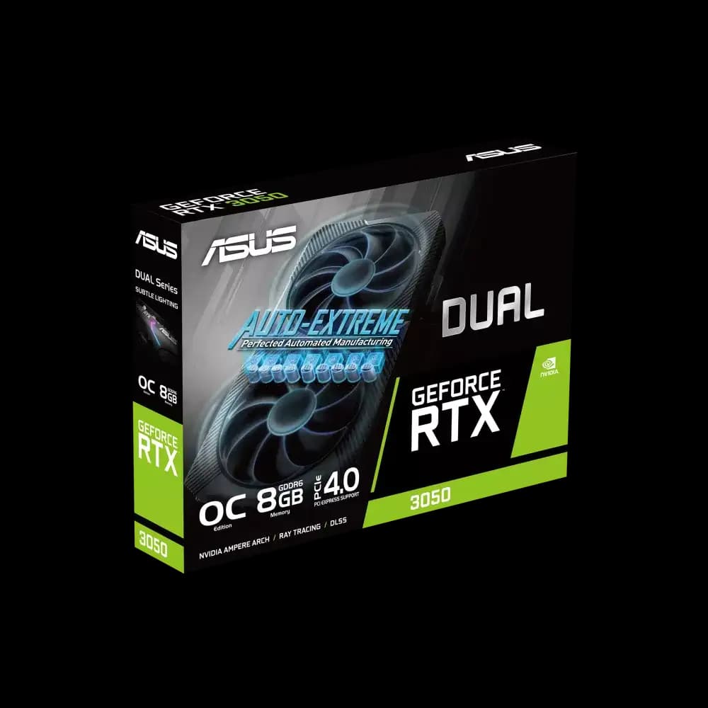 ASUS GeForce RTX 3050 DUAL 6G OC Edition Black