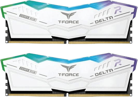 T-Force Delta RGB 32GB (2x16GB) DDR5 CL38 6000MHz White