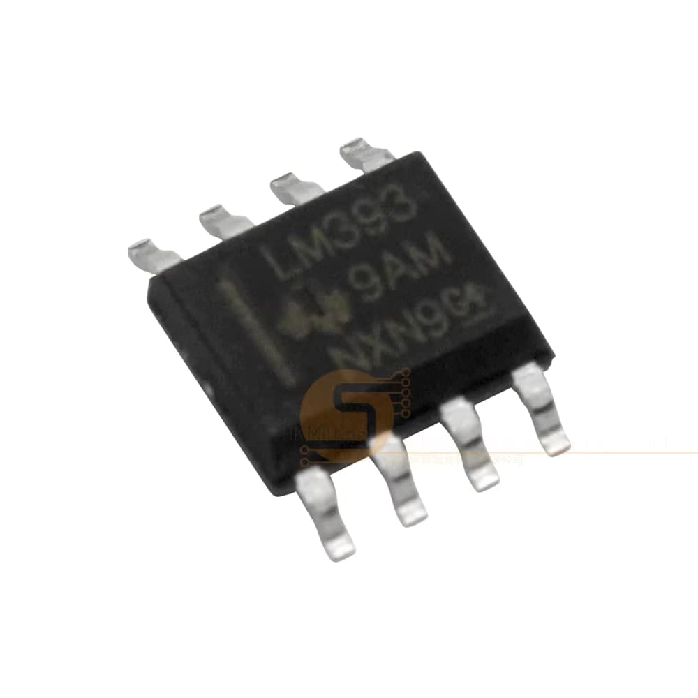 مقارن فولتية مزدوج LM393DR حزمة SOIC-8 سطحية التركيب | LM393DR Dual Differential Comparator IC SOIC-8