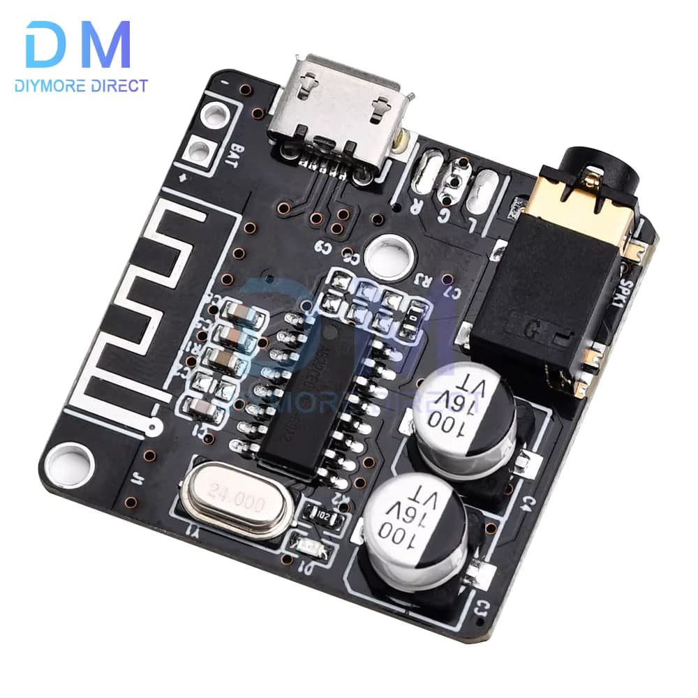 لوحة استقبال صوت VHM-314 بتقنية Bluetooth 5.0 ستيريو 3.7V–5V | VHM-314 Bluetooth 5.0 Stereo Audio Receiver Decoder Board 3.7-5V