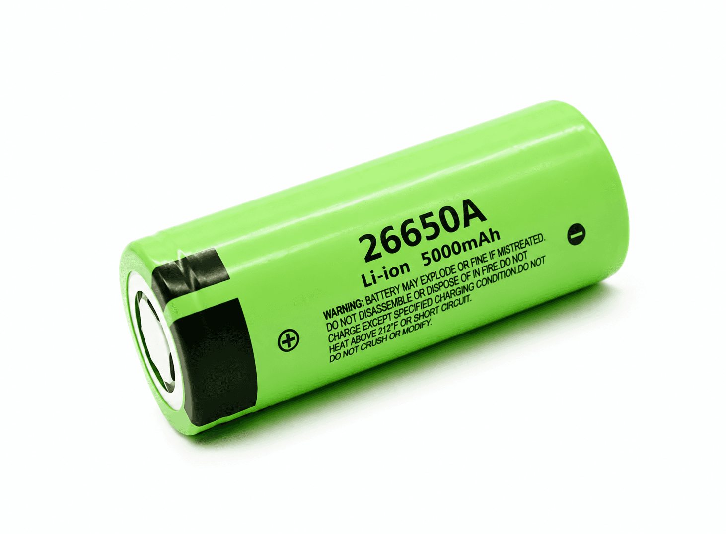 بطارية ليثيوم أيون NCR26650A مقاس 26650 سعة 5000mAh تفريغ 20A | NCR26650A 26650 Li-ion Battery Cell 3.7V 5000mAh 20A