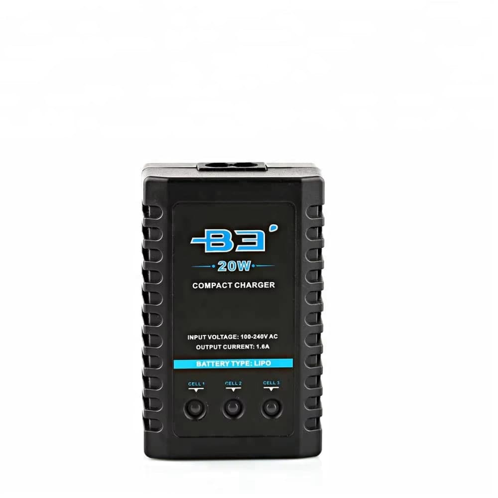 شاحن متوازن IMAX RC B3 Pro بقدرة 20 واط وتيار 1.6 أمبير لبطاريات LiPo 2S و3S | IMAX RC B3 Pro 20W 1.6A Compact Balance Charger for 2S/3S LiPo Batteries