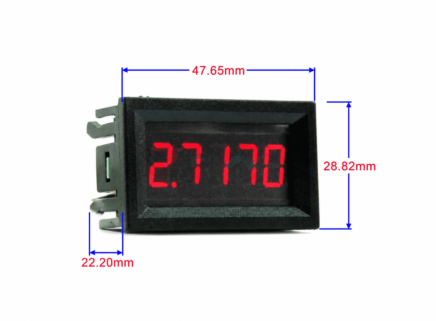 أميتر رقمي عالي الدقة 0.36 انش 5 خانات DC 0.0000-3.0000A رقم #E3 XO0036-03 | Digital Ammeter