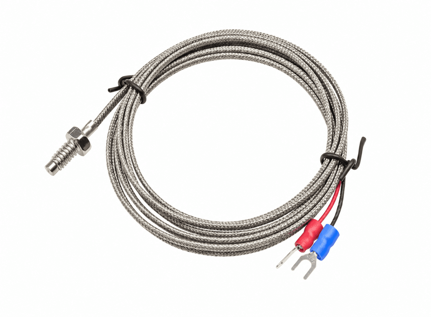 مستشعر حرارة K Type بطول 1 متر ستانلس ستيل 0-400 درجة | Temperature Sensor