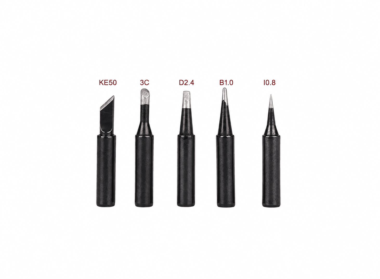رؤوس كاوي لحام Soldering Iron Tips Black Pure Copper Soldering Tip 5pcs set 900M-T Lead-free Welding Solder Rework Tools Accessories | Soldering Iron Tips