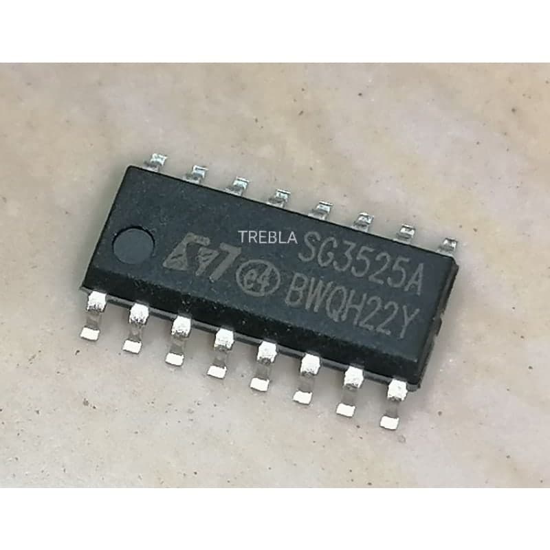 شريحة تحكم PWM موديل SG3525A بحزمة SOP-16 سطحية لمزودات التبديل | SG3525A PWM Controller IC for Switching Power Supplies, SOP-16 SMD
