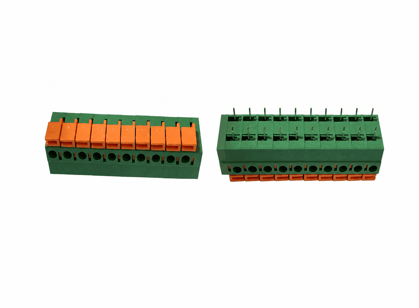 طرف توصيل زنبركي للوحات الدوائر المطبوعة 10P KF142R 5.08mm | PCB Spring Terminal Block