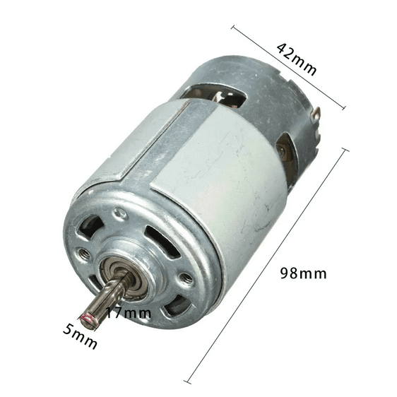 محرك DC نوع 775 فولتية 12V بسرعة تصل 12000 RPM وعزم عالٍ | 775 DC Motor 12V High Speed 12,000 RPM High Torque