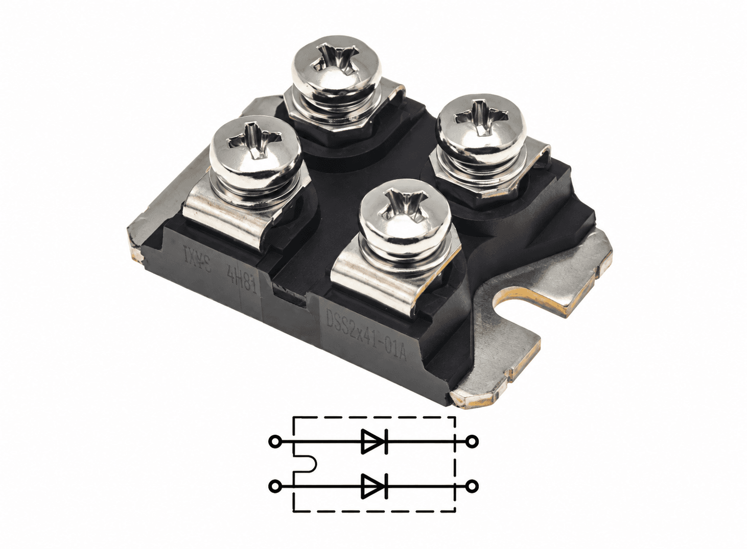 ثنائي مقوم شوتكي IXYS DSS2x41-01A 2x40A 100V | Schottky Rectifier Diode