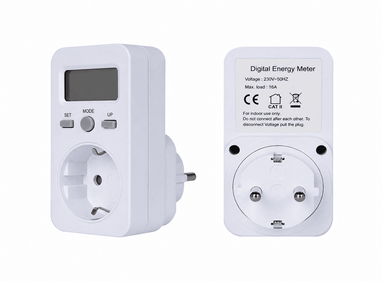 جهاز قياس الطاقة KWE-PMB03 Power Meter Socket Plug Digital Voltage Wattmeter Watt Energy Monitor X-JM0089A | Power Meter