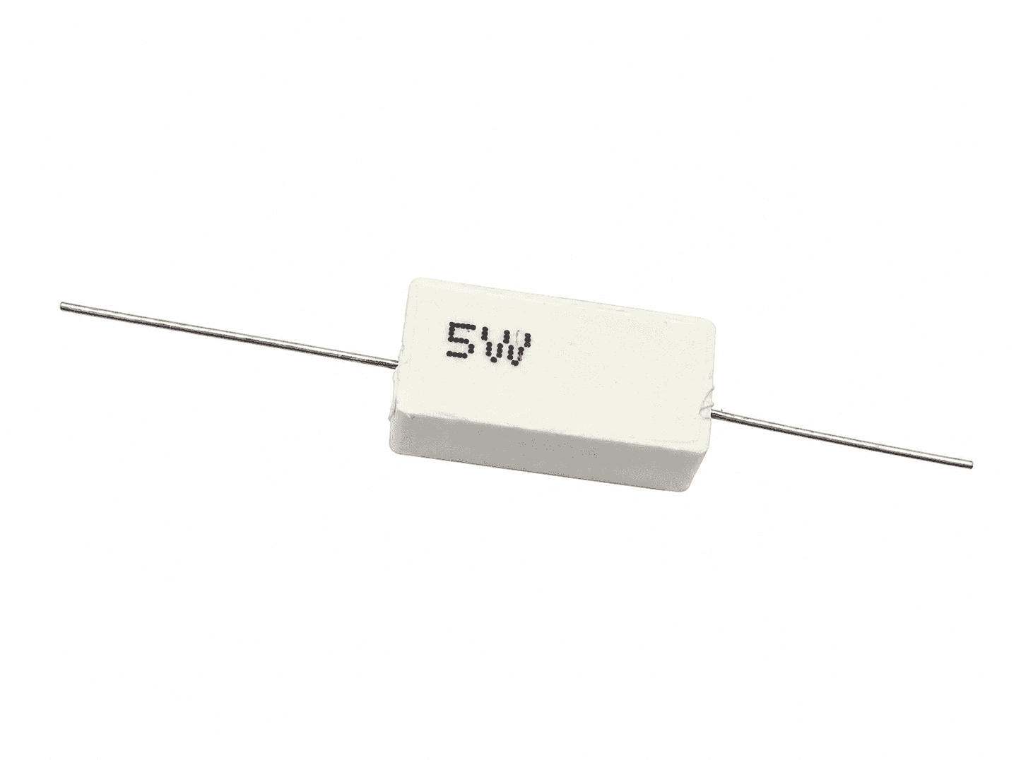 مقاومة سيراميك سمنتية 5W بقيمة 150Ω وتفاوت ±5% | 5W Cement Power Resistor, 150 Ohm +/-5%