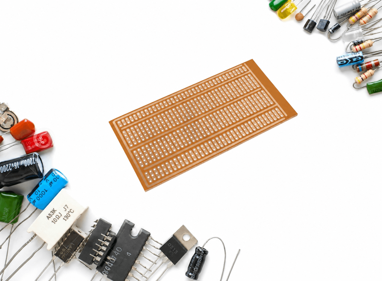 لوحة نموذجية بروتوتايب عامة 5x10CM PCB #B11 X520975 | PCB Prototype Universal Board