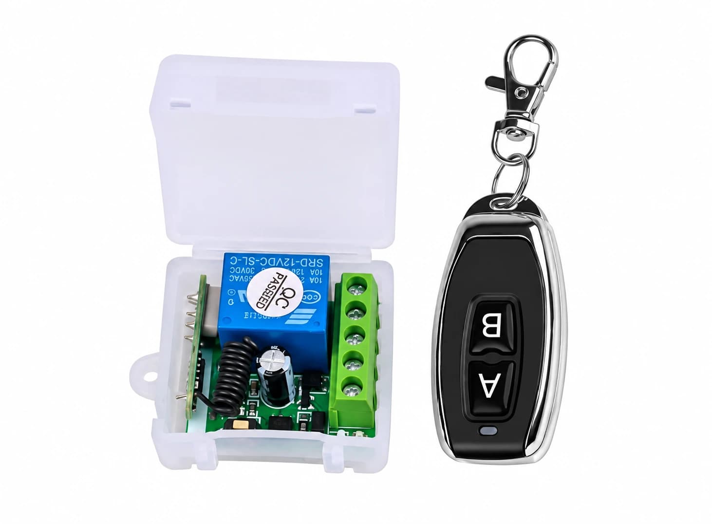 مفتاح تحكم لاسلكي 12V 1Ch بتردد 433MHz | 12V 1Ch 433MHz Wireless Remote Control Switch