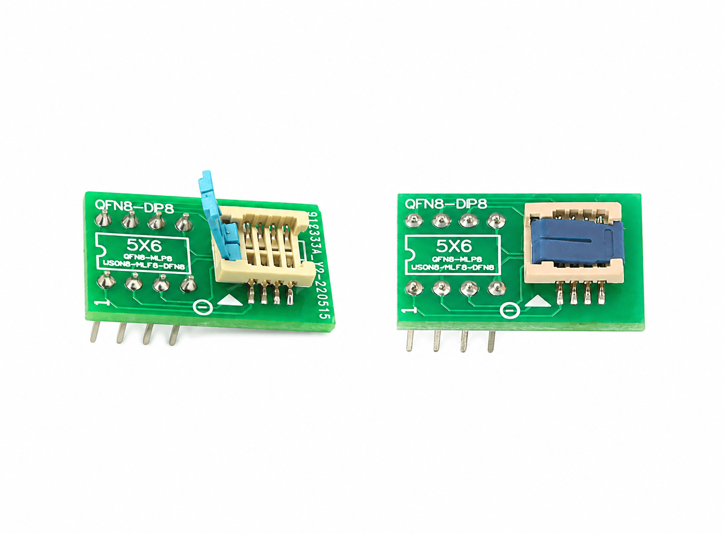 قاعدة محول برمجة شاملة QFN8-WSON8-MLF8-MLP8-DFN8 إلى DIP8 لشرائح 6X5MM | Universal Adapter Socket