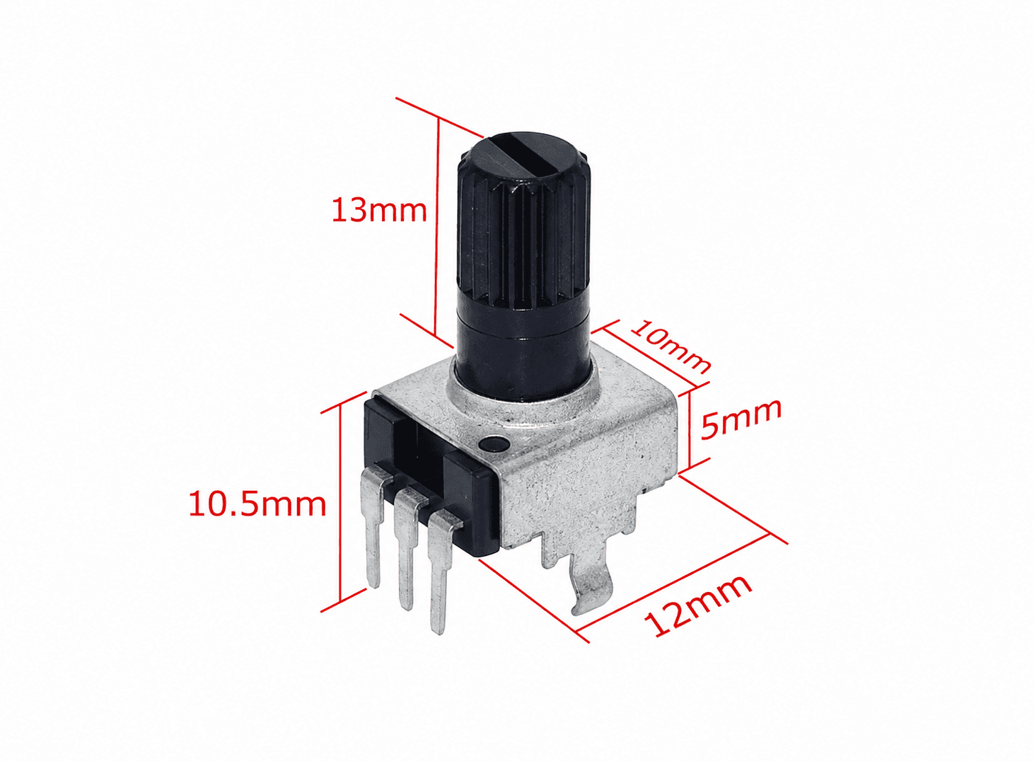 مقاومة متغيرة عمودية 1K بشافت 12.5mm طراز RV09 #R11 | Vertical Potentiometer