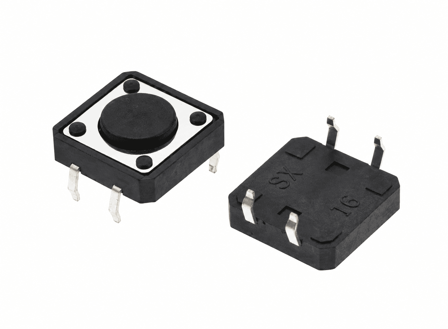 مفتاح ضغط صغير Tactile 12x12x4.3mm 4Pin | Micro Push Button Switch