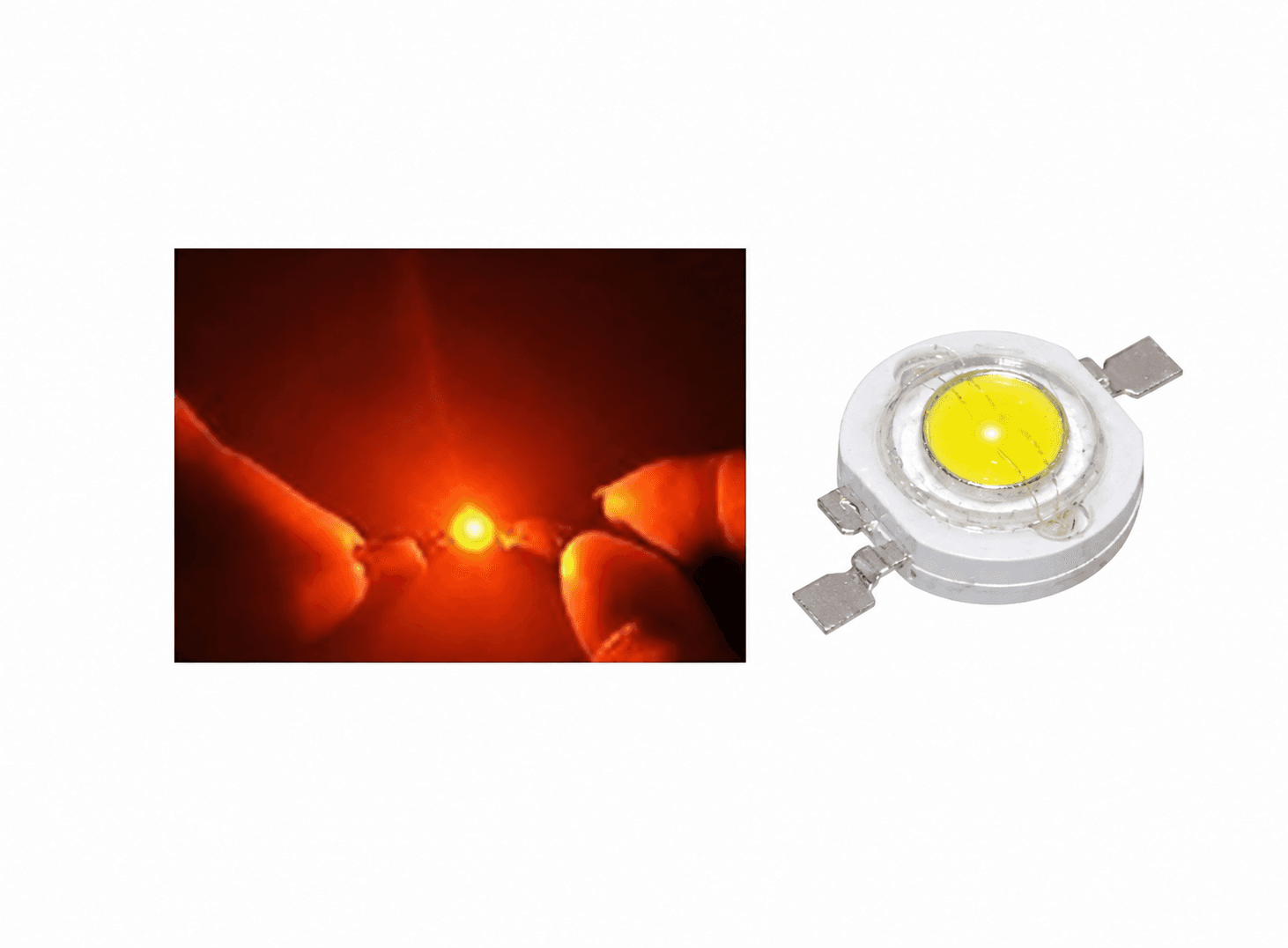 مصباح ليد عالي القدرة أصفر 1W | High Power LED Lamp