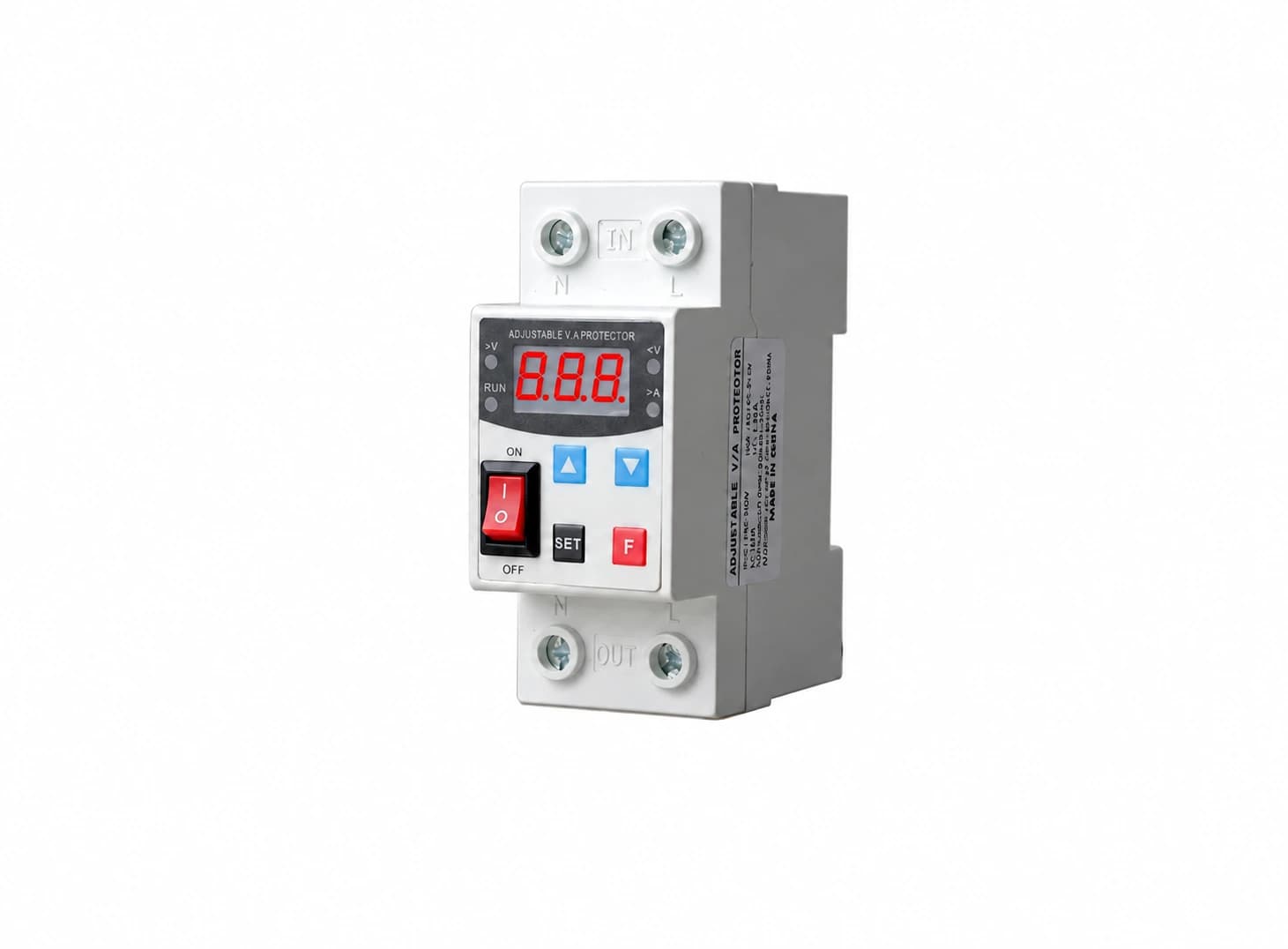 قاطع دورة حماية مفرد بمدى 1-63 أمبير AC 230V | High-precision circuit breaker Switch Single Display Overvoltage-Undervoltage-Overcurrent Protector AC 230V 1-63A