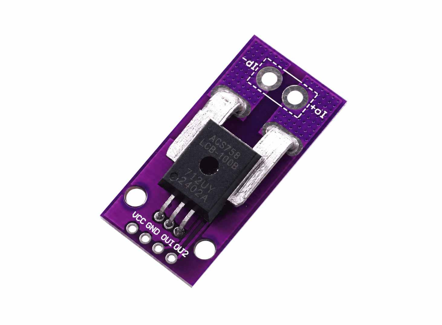حساس تيار AC و DC طراز ACS758LCB-100B لغاية 100 أمبير 012445 | Current Sensor